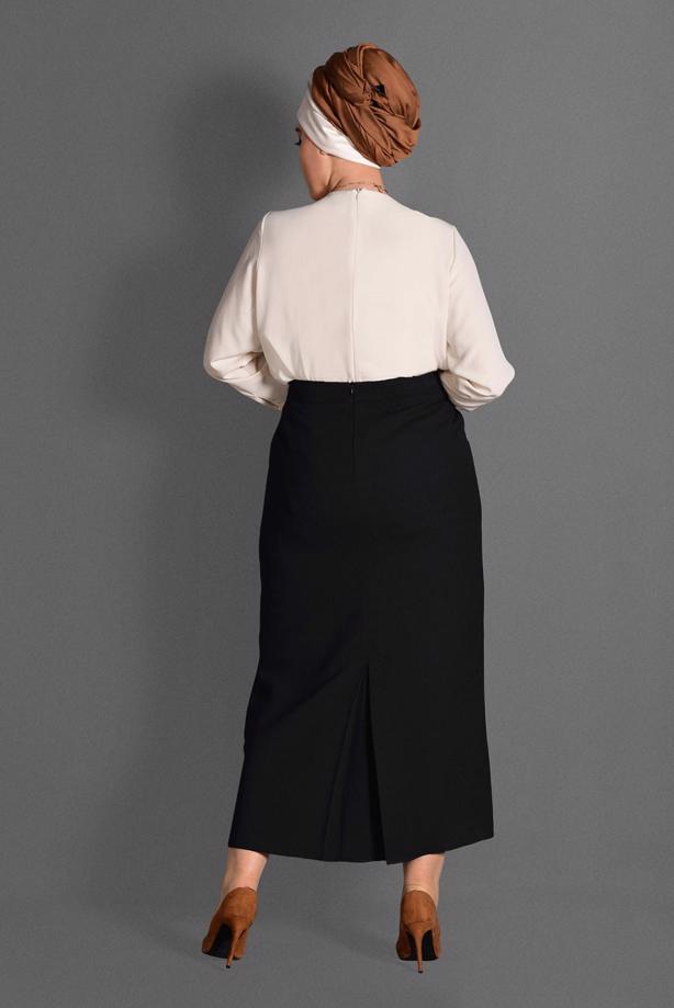 Vêtements hijab NOIR JUPE 6064 - TRENDTESETTÜR