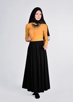 Tesettür giyim SİYAH T 6073 Sarah Etek-Alv Fashion