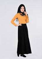 Tesettür giyim SİYAH T 6073 Sarah Etek-Alv Fashion