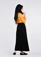 Tesettür giyim SİYAH T 6073 Sarah Etek-Alv Fashion