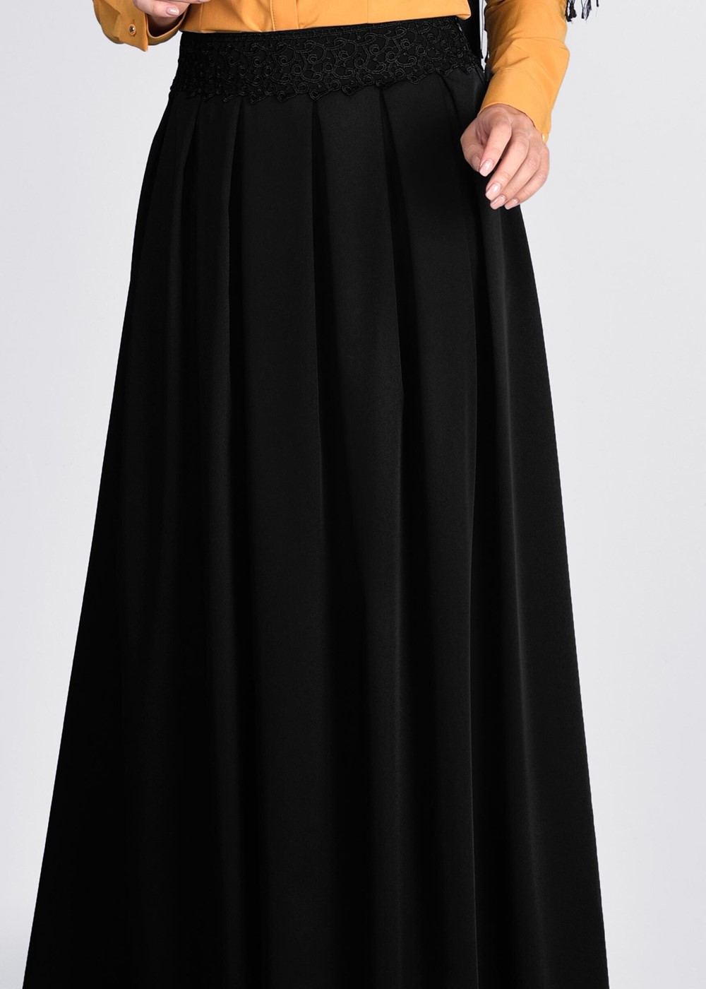 Tesettür giyim SİYAH T 6073 Sarah Etek-Alv Fashion