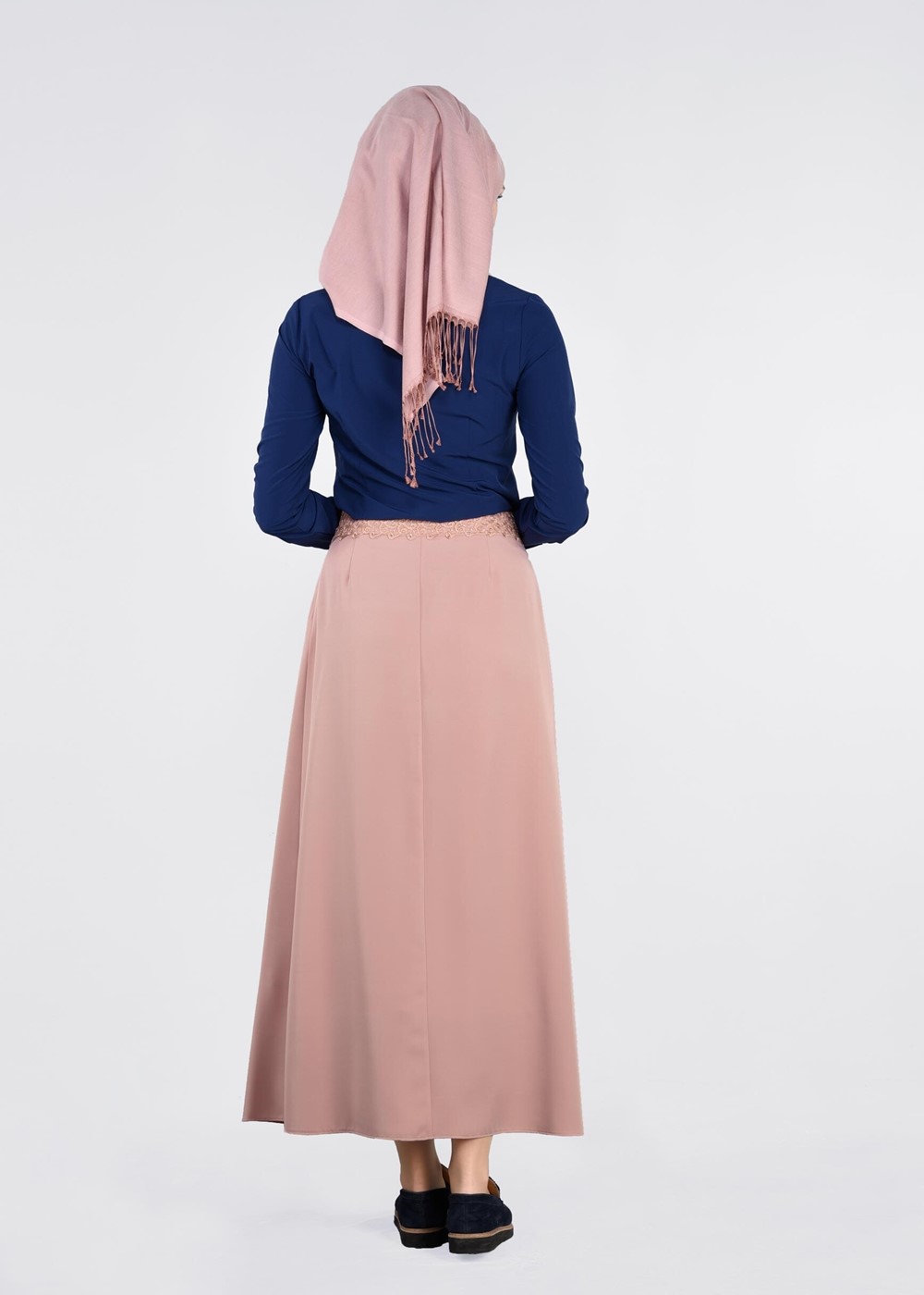 Tesettür giyim PUDRA T 6073 Sarah Etek-Alv Fashion