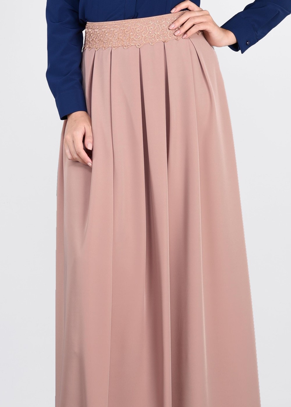 Tesettür giyim PUDRA T 6073 Sarah Etek-Alv Fashion