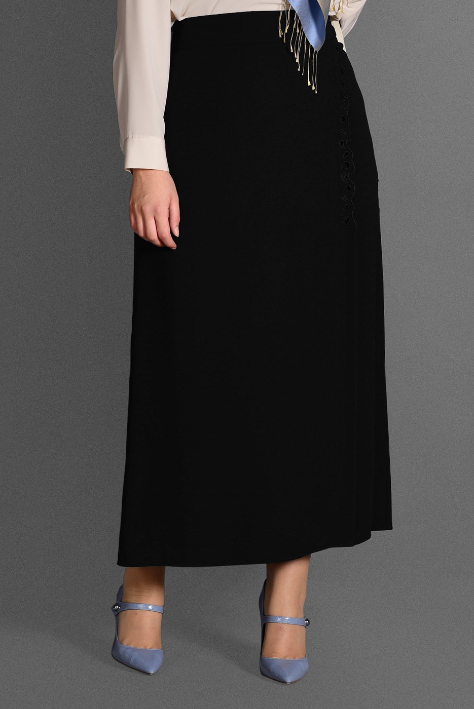 Vêtements hijab NOIR JUPE 6076