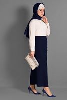 Vêtements hijab BLEU MARINE JUPE 6076