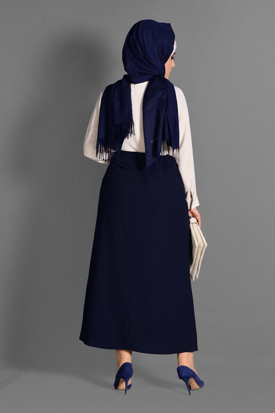 Vêtements hijab BLEU MARINE JUPE 6076