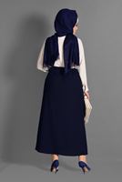 Vêtements hijab BLEU MARINE JUPE 6076