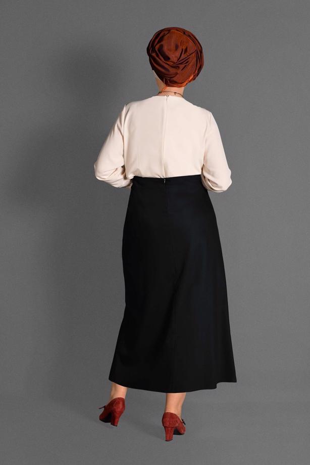 Vêtements hijab NOIR JUPE 6077 - TRENDTESETTÜR