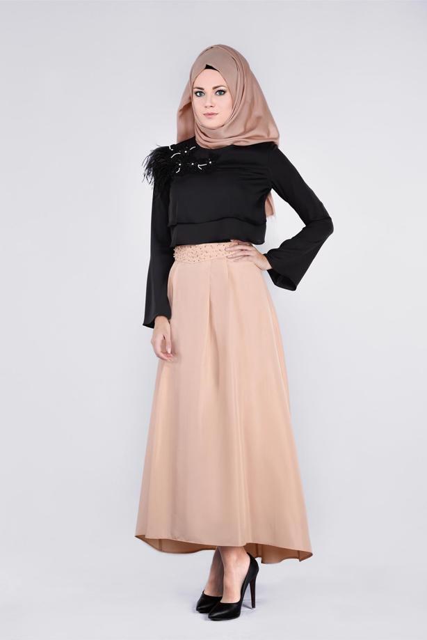 Tesettür giyim  T 6079 Angela Etek-Alv Fashion - TRENDTESETTÜR