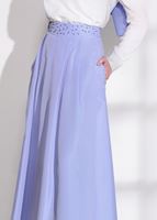 Tesettür giyim MAVİ T 6079 Angela Etek-Alv Fashion