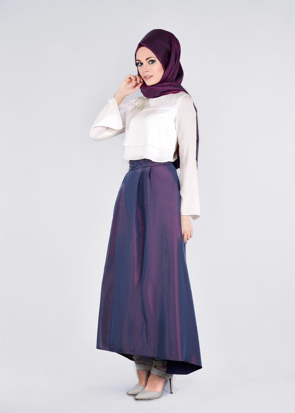 Tesettür giyim MOR T 6079 Angela Etek-Alv Fashion