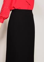 Tesettür giyim SİYAH GİZLİ YIRTMAÇLI FERMUARLI ETEK 6167 