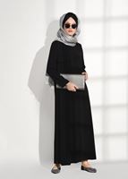 Tesettür giyim SİYAH BONCUK İŞLEME DETAYLI FERACE 91981