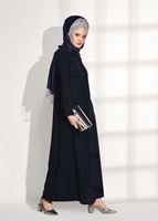 Tesettür giyim LACİVERT BONCUK İŞLEME DETAYLI FERACE 91981