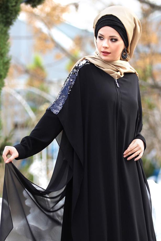 Vêtements hijab  SEQUINED TOPCOAT T 5662   - TRENDTESETTÜR