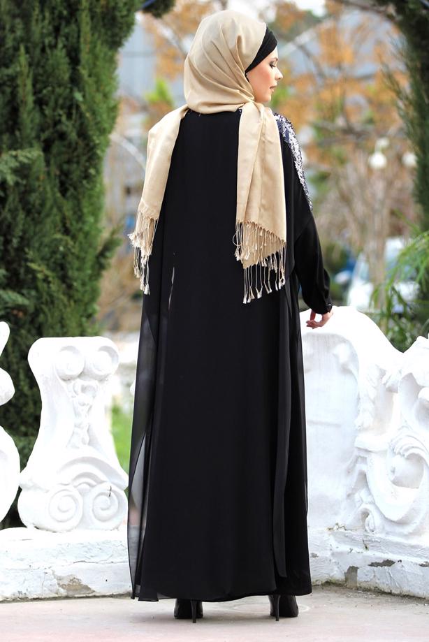 Vêtements hijab  SEQUINED TOPCOAT T 5662   - TRENDTESETTÜR