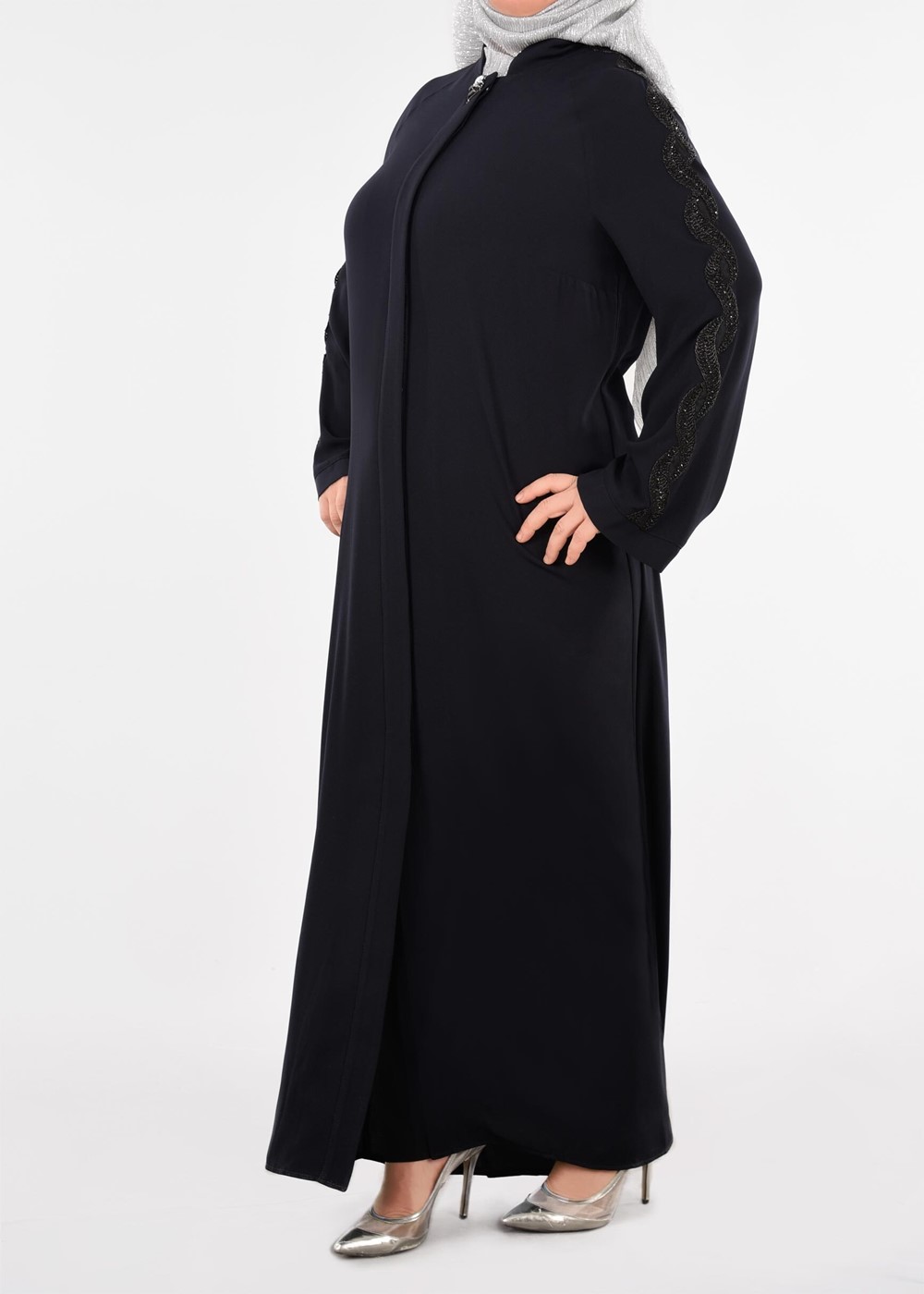 Vêtements hijab BLEU MARINE COUCHE DE FINITION T 8245