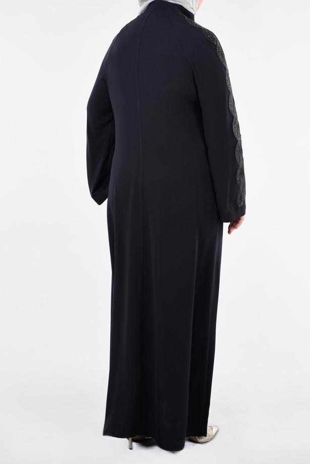 Hijab clothing NAVY BLUE TOPCOAT T 8245  - TRENDTESETTÜR