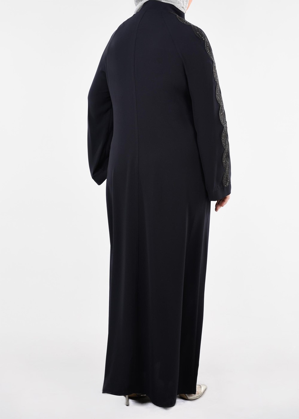 Tesettür giyim LACİVERT T 8245 Gold Ferace-Alv Fashion