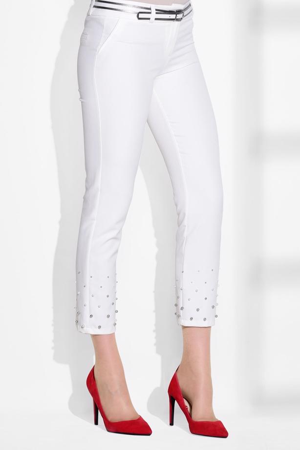 Vêtements hijab  BEAD EMBROIDERED SKINNY PANTS T 7209  - TRENDTESETTÜR