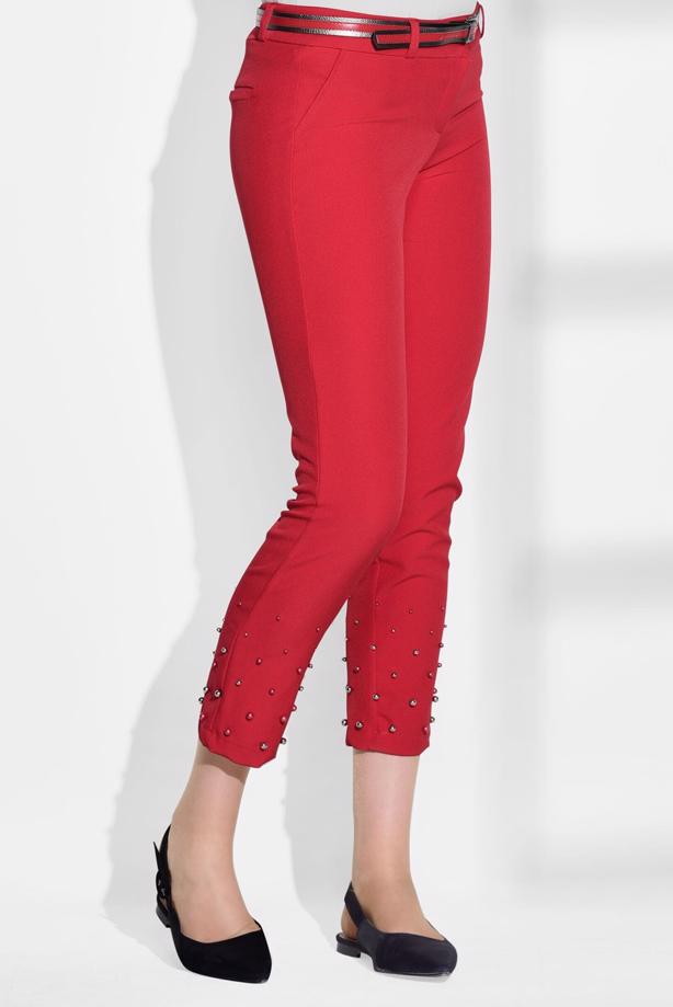 Vêtements hijab  BEAD EMBROIDERED SKINNY PANTS T 7209  - TRENDTESETTÜR