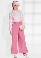 Vêtements hijab ROSE PANTALON PALAZZO AVEC CEINTURE 068