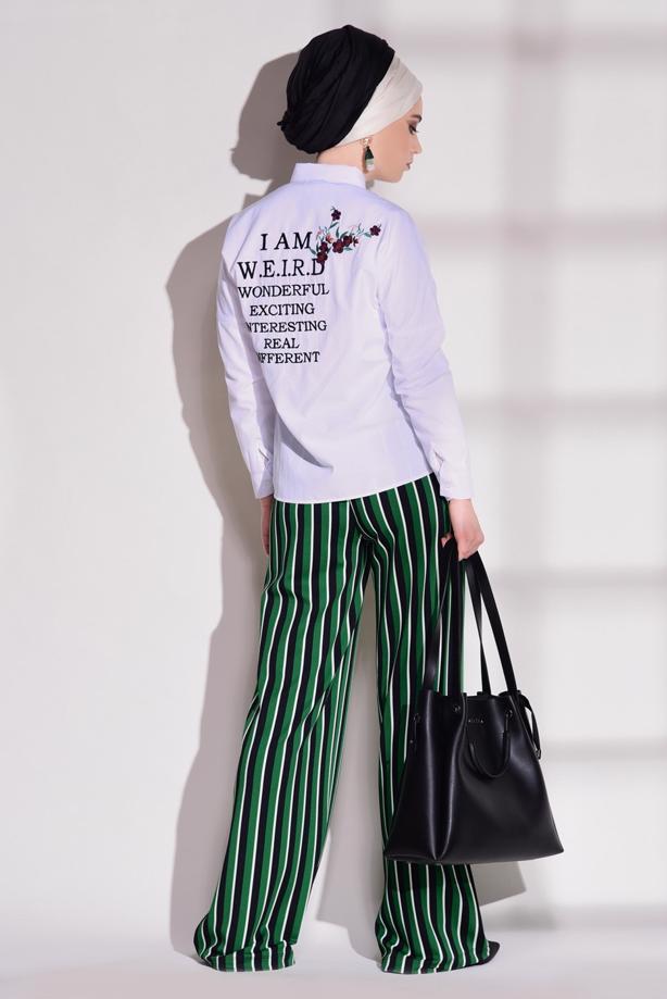 Vêtements hijab   STRIPED PANTS T 146 - TRENDTESETTÜR