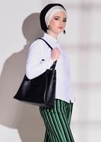 Hijab clothing GREEN  STRIPED PANTS T 146