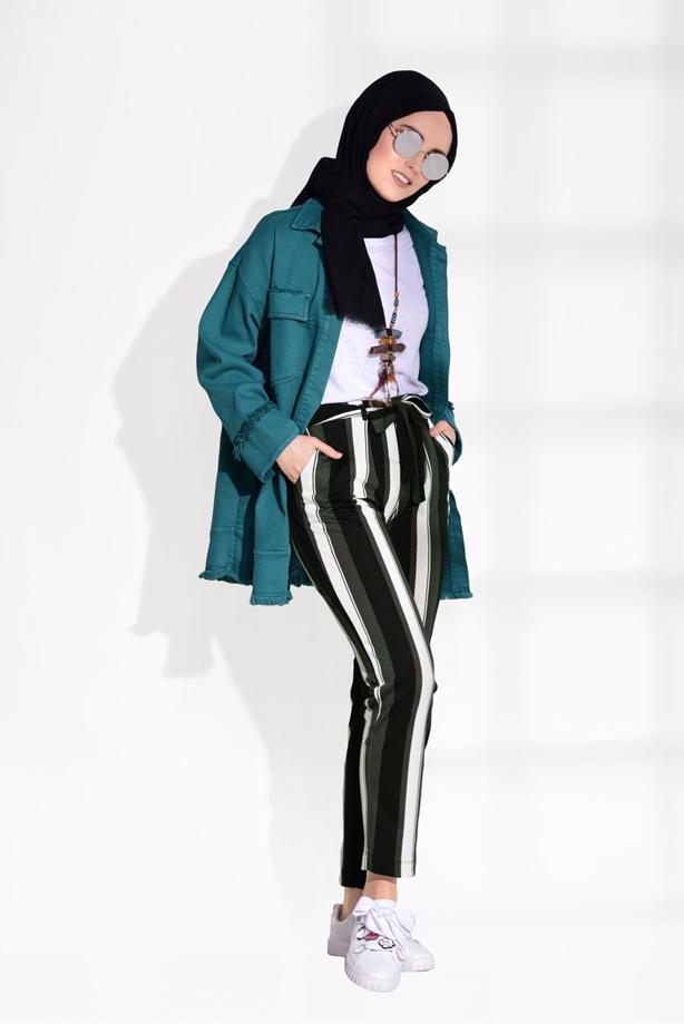 Vêtements hijab  STRIPED PANTS T 206  - TRENDTESETTÜR