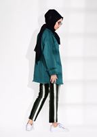 Hijab clothing BLACK STRIPED PANTS T 206 