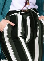 Hijab clothing BLACK STRIPED PANTS T 206 