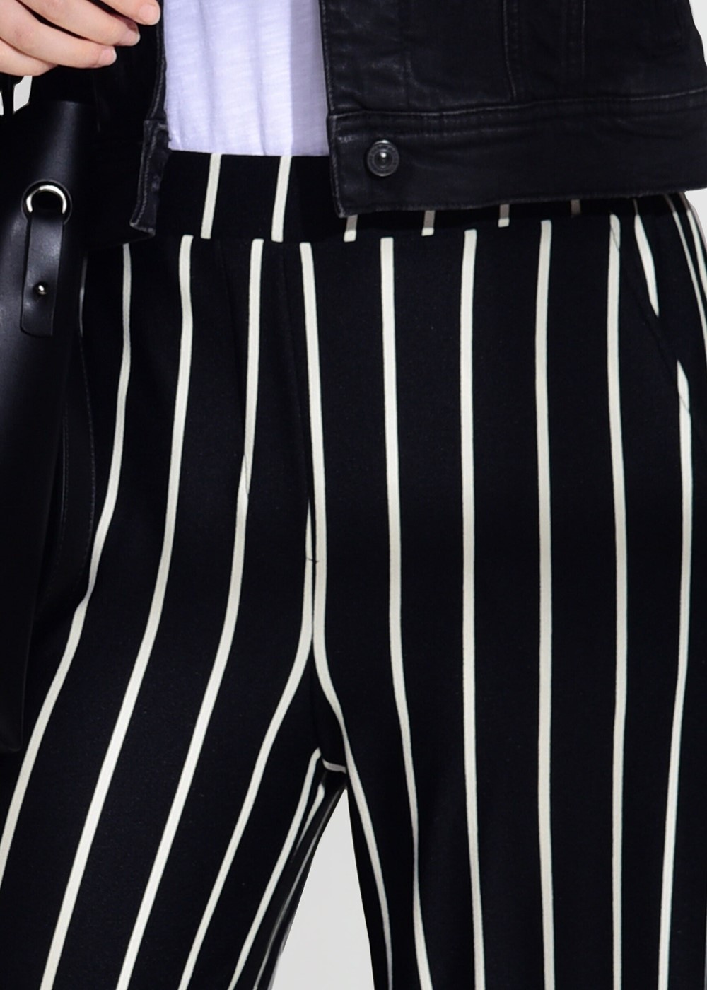 Vêtements hijab NOIR PANTALON À RAYURES 328