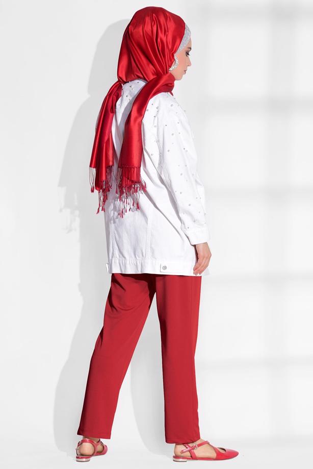 Vêtements hijab   BELT DETAIL PANTS T 636 - TRENDTESETTÜR