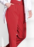Vêtements hijab ROUGE PANTALON AVEC CEINTURE T 636