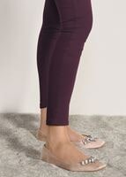 Vêtements hijab ROUGE BORDEAUX PANTALON TAILLE HAUTE T ​​0703