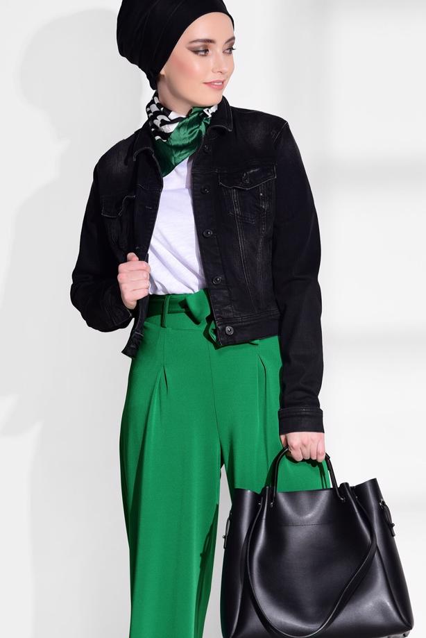 Vêtements hijab  CLASSIC CUT PLEATED PANTS T 724  - TRENDTESETTÜR