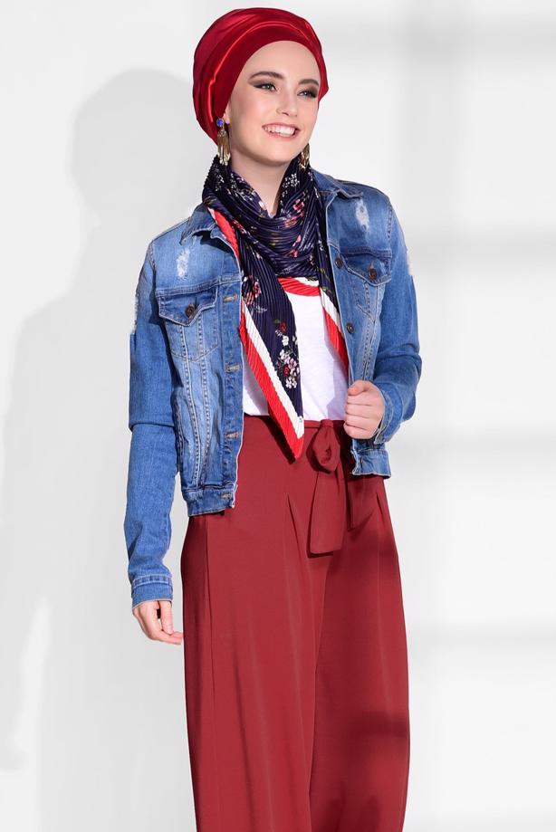 Vêtements hijab  CLASSIC CUT PLEATED PANTS T 724  - TRENDTESETTÜR