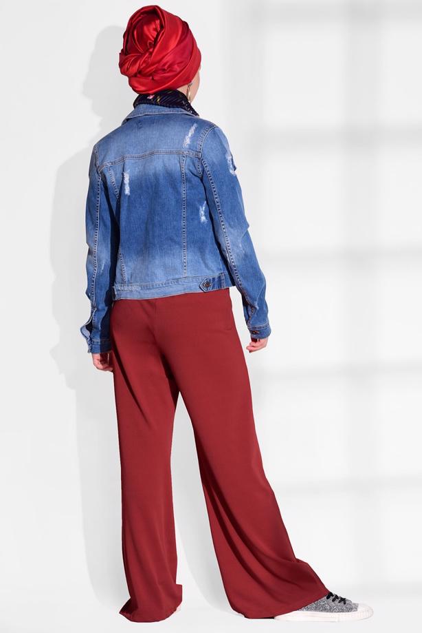 Vêtements hijab  CLASSIC CUT PLEATED PANTS T 724  - TRENDTESETTÜR