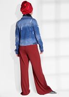 Hijab clothing RED CLASSIC CUT PLEATED PANTS T 724 