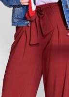 Hijab clothing RED CLASSIC CUT PLEATED PANTS T 724 