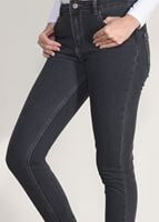 Tesettür giyim GRİ YÜKSEK BEL DENİM PANTOLON 2213