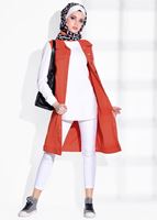 Tesettür giyim BEYAZ T 2231 Ksd- Dar Paça Pantolon