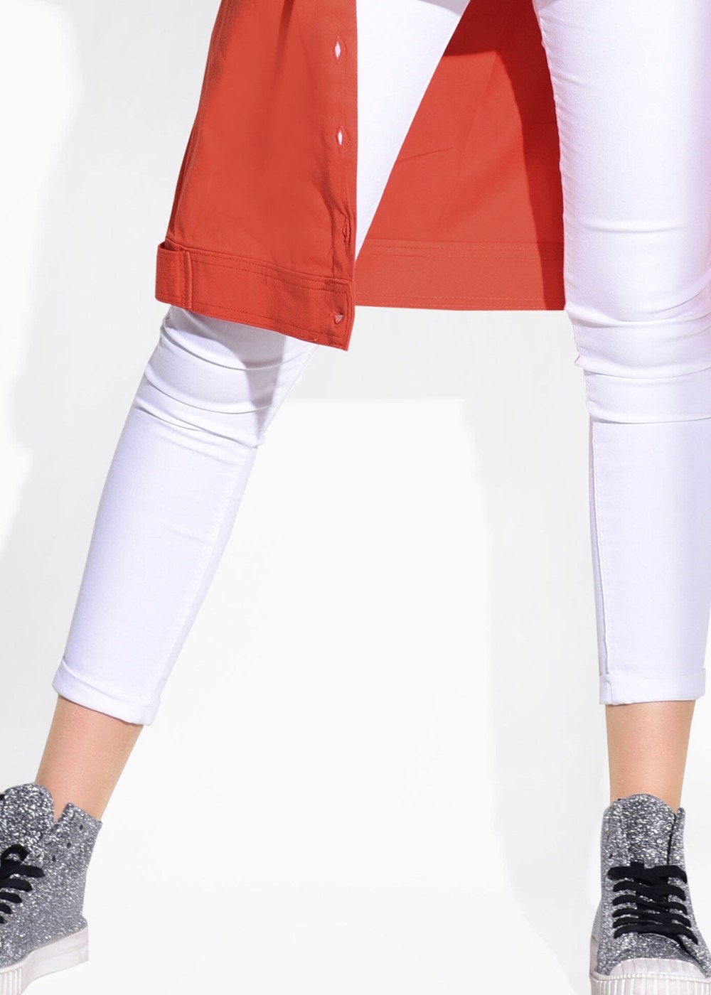 Tesettür giyim BEYAZ T 2231 Ksd- Dar Paça Pantolon