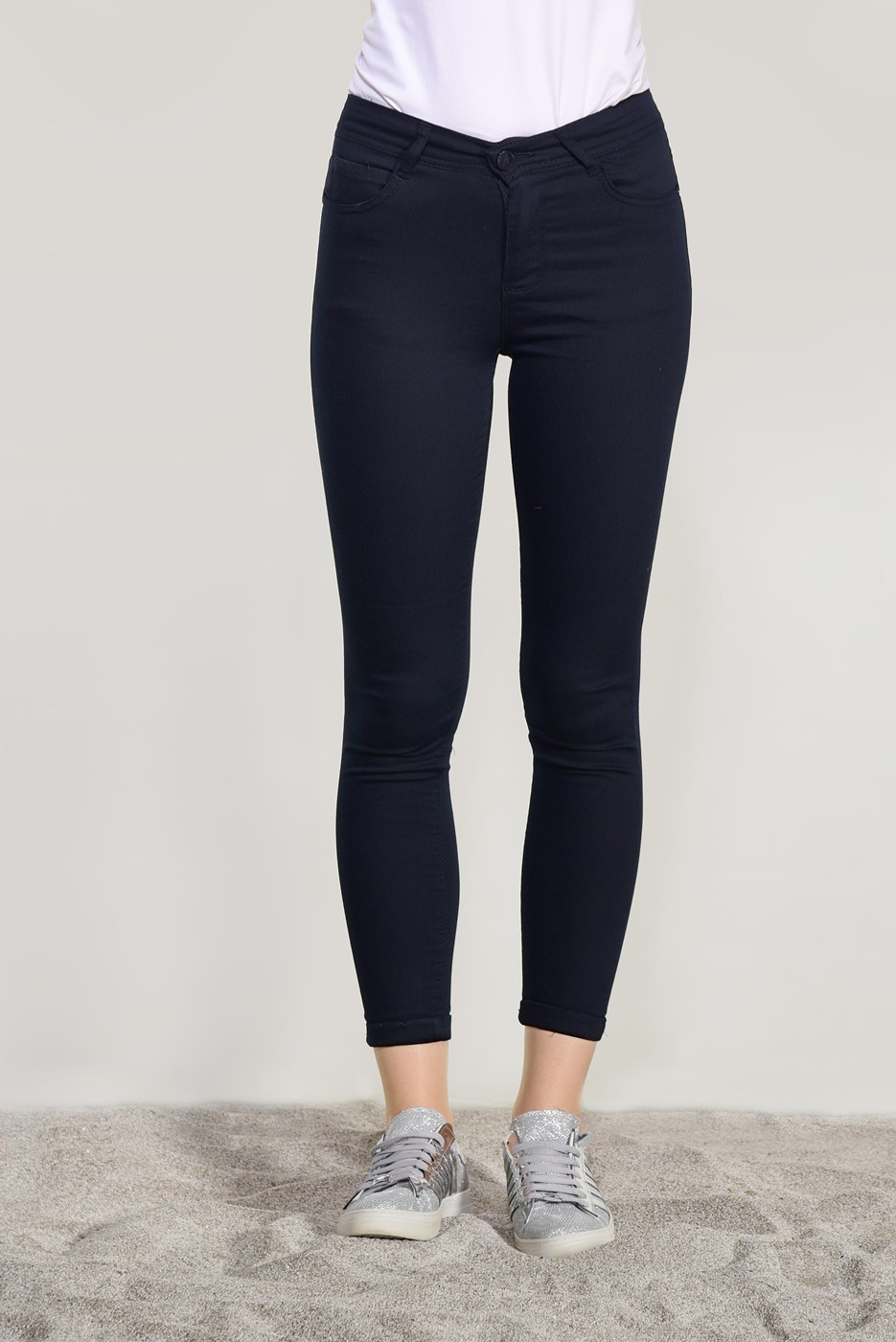 Tesettür giyim LACİVERT T 2231 Ksd- Dar Paça Pantolon