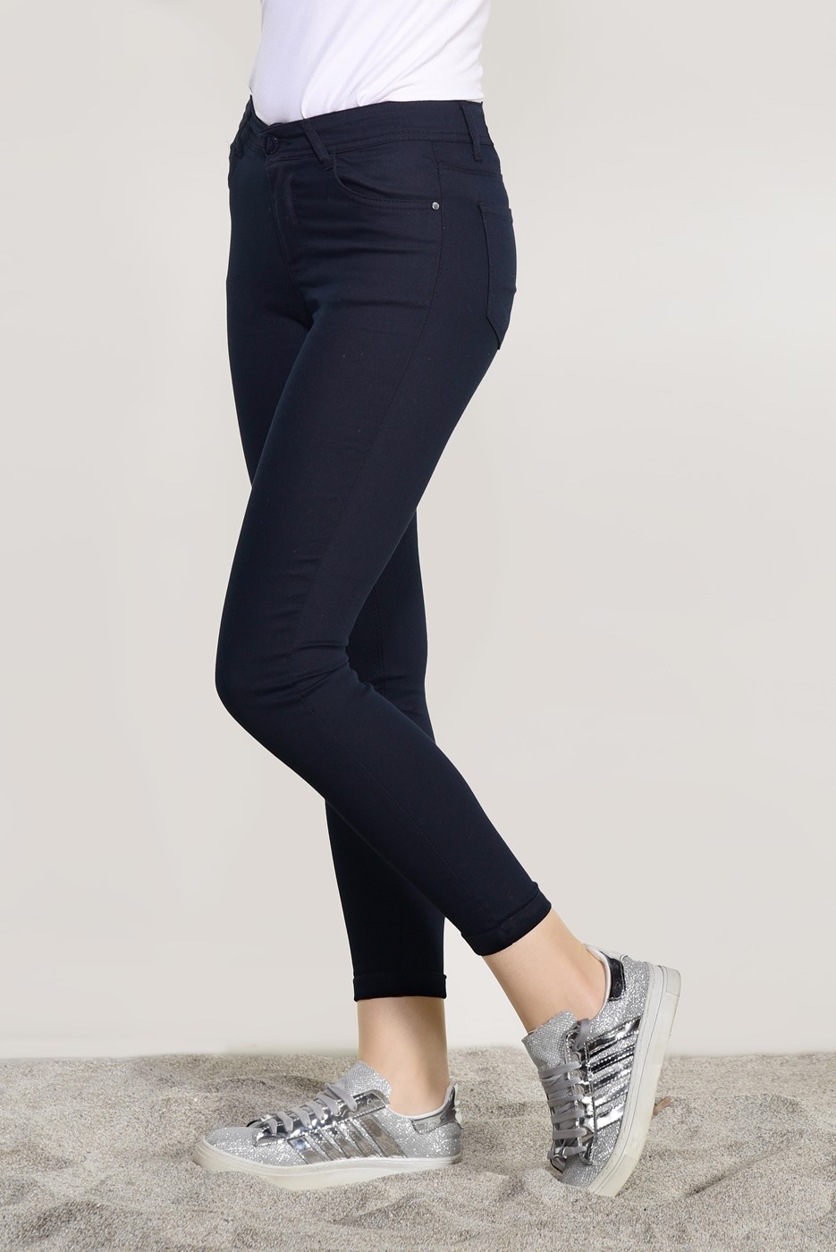 Tesettür giyim LACİVERT T 2231 Ksd- Dar Paça Pantolon