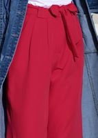 Tesettür giyim KIRMIZI T 3218 Bwest-Bol Kesim Pantolon