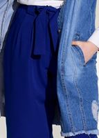 Tesettür giyim LACİVERT T 3218 Bwest-Bol Kesim Pantolon