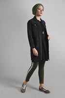 Tesettür giyim HAKİ SİM ŞERİTLİ DAR PAÇA PANTOLON 3409