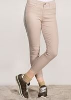 Tesettür giyim VİZON SİM ŞERİTLİ DAR PAÇA PANTOLON 3409