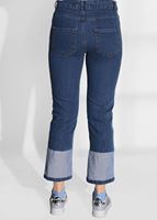 Tesettür giyim LACİVERT TAŞ İŞLEME DETAYLI DENİM PANTOLON 4013 